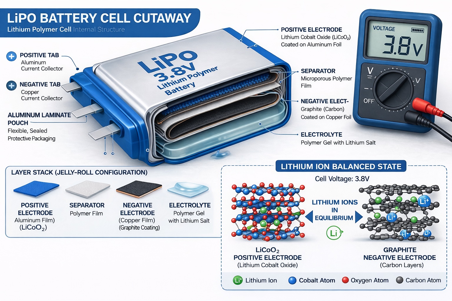 lipo-new LiPo storage voltage technical diagram showing 3.8V optimal storage level