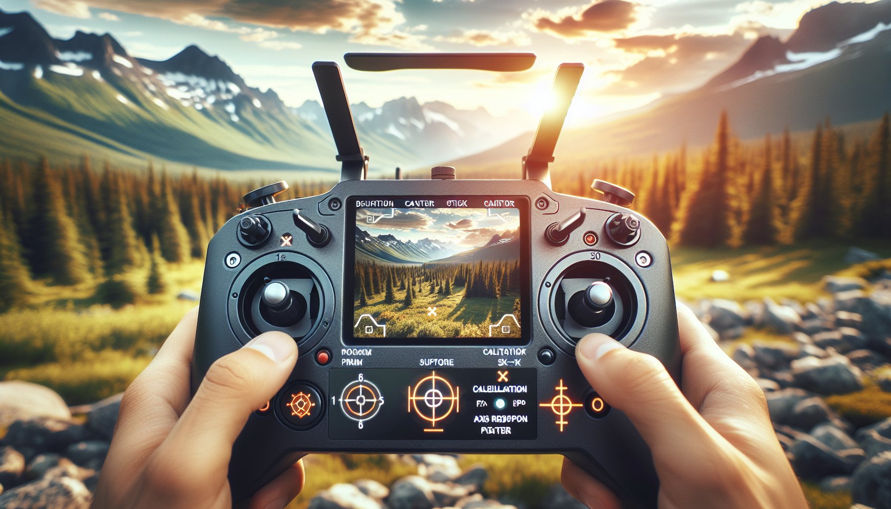 FPV Freerider controller calibration screen for Taranis Windows 10 setup