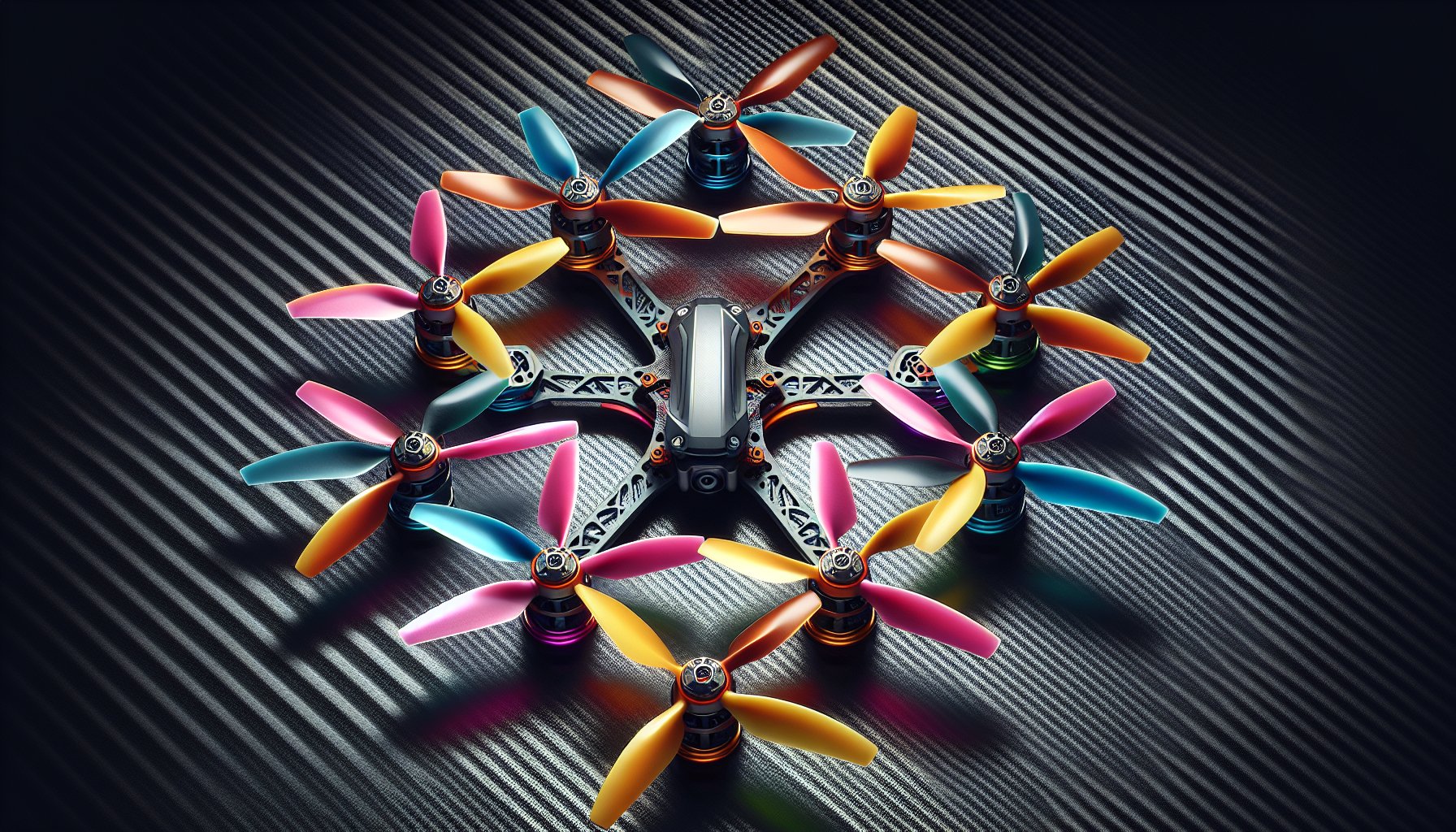 feature_dalle_643aef56 Miniquad propeller buyers guide showing various prop types and sizes