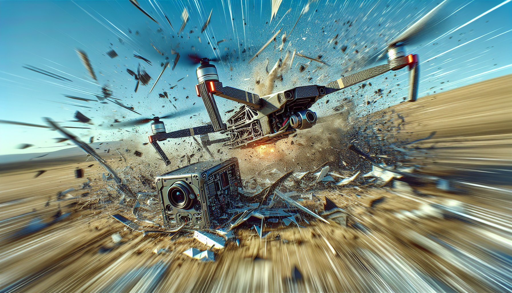 High-speed crash test showing electronics protection during impact