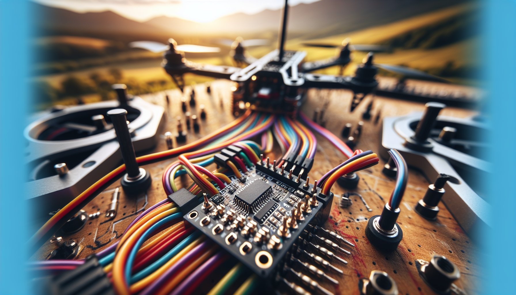 Flight controller receiver binding wiring configuration