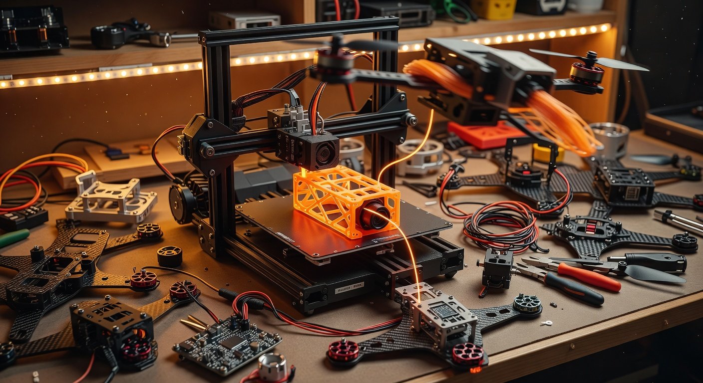 Anet A8 3D printer review printing FPV drone camera mount