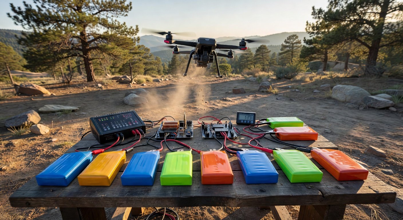Multiple methods to safely discharge LiPo battery packs for FPV drones