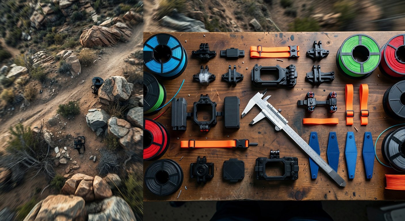 Anet A8 printed FPV drone parts quality assessment review