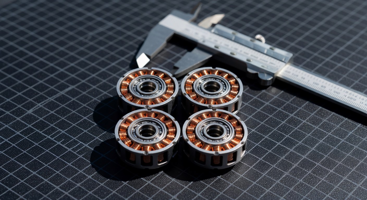 1505 brushless motors for cinewhoop builds showing stator construction and sizing