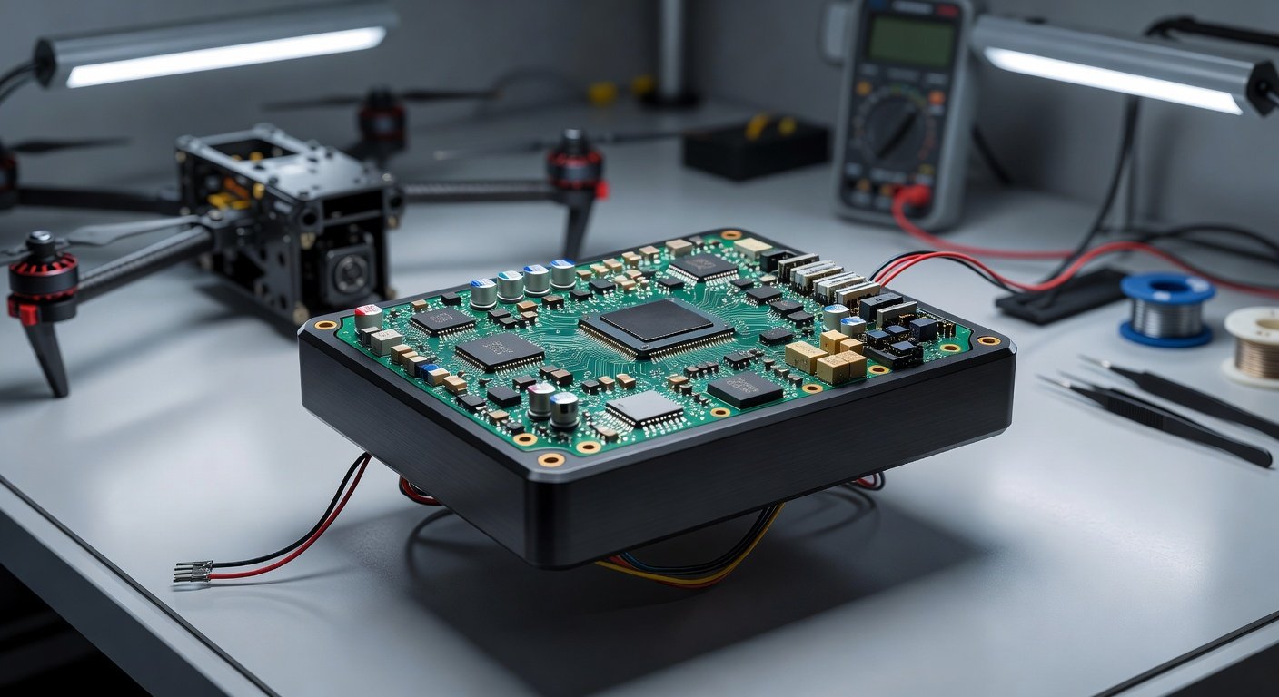 Image for: grok_image_5516fad1.jpg Illustration of HYFIX H1P: U.S.-Made Nav/Compute Module for Drones