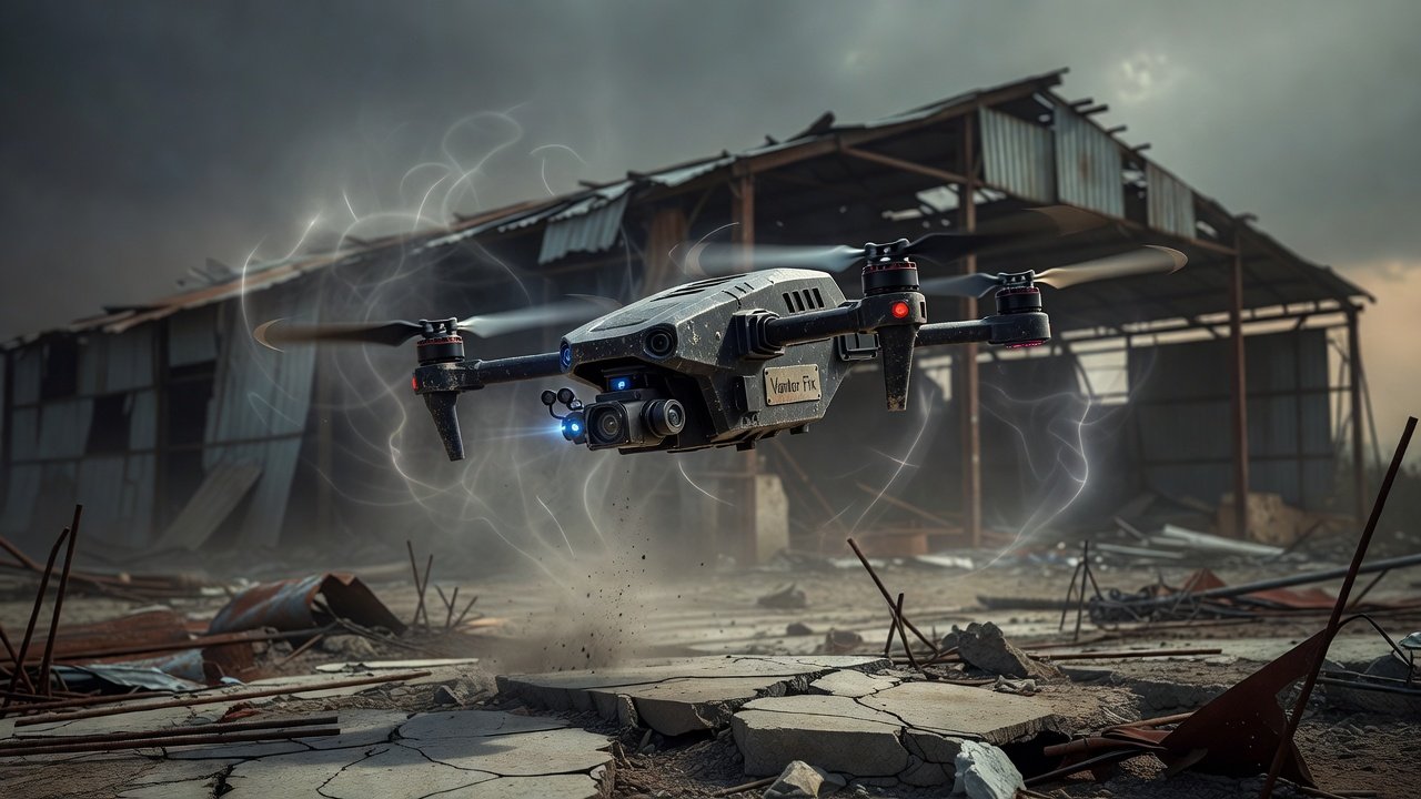Image for: grok_image_c297ac78.jpg Illustration of BAE Vantor Fix Drone Targeting Amid GPS Jamming